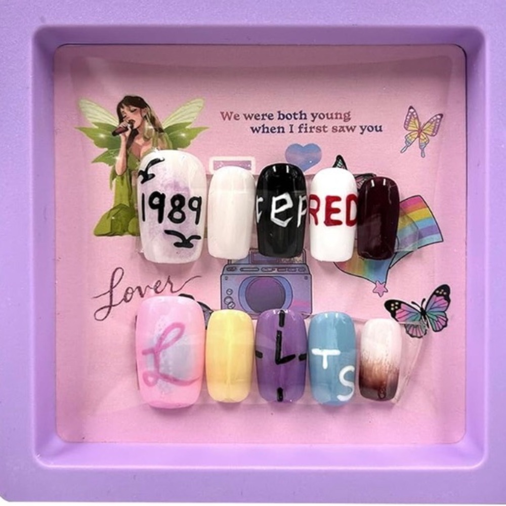 Taylor Swift Nails Eras Tour Press On Nails 2 Full Sets! Share w/ a Swif…